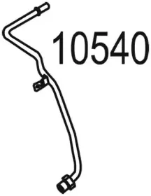 10540 WALKER Напорный трубопровод, датчик давления (саж./частичн.фильтр)