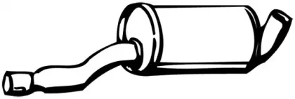 12773 WALKER Средний глушитель выхлопных газов