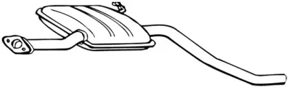 16154 WALKER Средний глушитель выхлопных газов