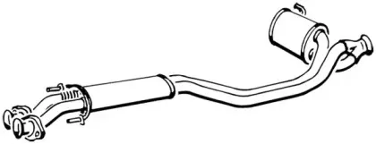 17120 WALKER Средний глушитель выхлопных газов