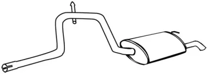 17560 WALKER Глушитель выхлопных газов конечный