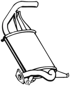 17888 WALKER Глушитель выхлопных газов конечный