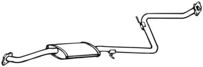 17941 WALKER Средний глушитель выхлопных газов