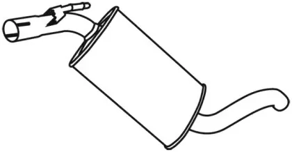 18504 WALKER Средний глушитель выхлопных газов