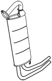 18749 WALKER Глушитель выхлопных газов конечный