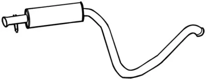 18852 WALKER Средний глушитель выхлопных газов