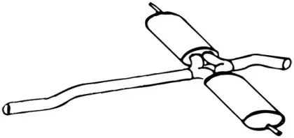 18957 WALKER Средний глушитель выхлопных газов