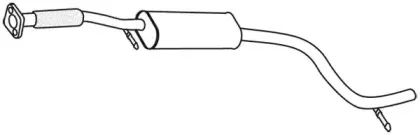 19421 WALKER Средний глушитель выхлопных газов