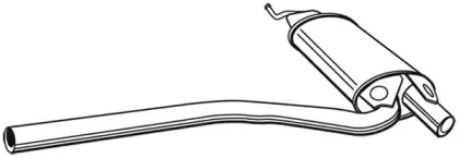 21190 WALKER Средний глушитель выхлопных газов