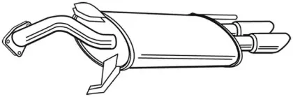 21438 WALKER Глушитель выхлопных газов конечный