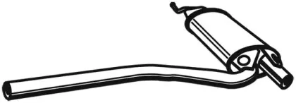 21485 WALKER Средний глушитель выхлопных газов