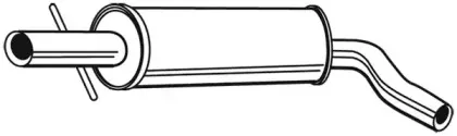21903 WALKER Средний глушитель выхлопных газов