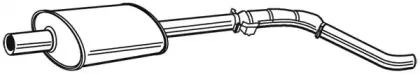 22045 WALKER Средний глушитель выхлопных газов