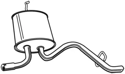 22072 WALKER Глушитель выхлопных газов конечный