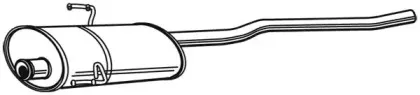 22149 WALKER Средний глушитель выхлопных газов