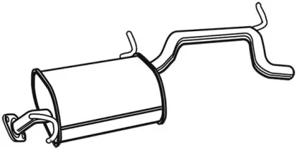 22174 WALKER Глушитель выхлопных газов конечный