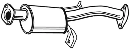 22228 WALKER Средний глушитель выхлопных газов