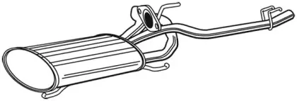 22251 WALKER Глушитель выхлопных газов конечный