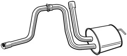 22640 WALKER Средний глушитель выхлопных газов