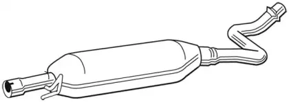 22713 WALKER Средний глушитель выхлопных газов