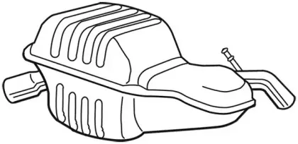 22810 WALKER Глушитель выхлопных газов конечный