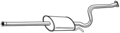 22832 WALKER Средний глушитель выхлопных газов