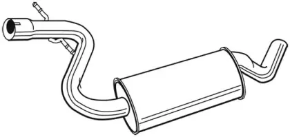 22884 WALKER Средний глушитель выхлопных газов