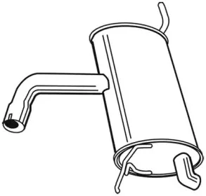 23004 WALKER Глушитель выхлопных газов конечный