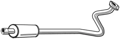 23020 WALKER Средний глушитель выхлопных газов