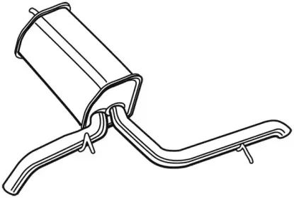 23117 WALKER Глушитель выхлопных газов конечный