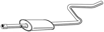 23663 WALKER Средний глушитель выхлопных газов