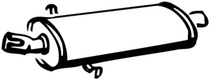 70103 WALKER Средний глушитель выхлопных газов