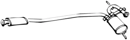 70430 WALKER Средний глушитель выхлопных газов