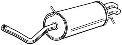 71332 WALKER Глушитель выхлопных газов конечный