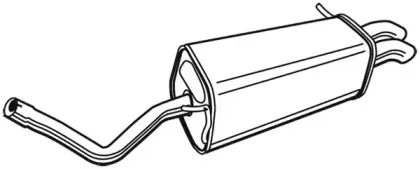 72541 WALKER Глушитель выхлопных газов конечный