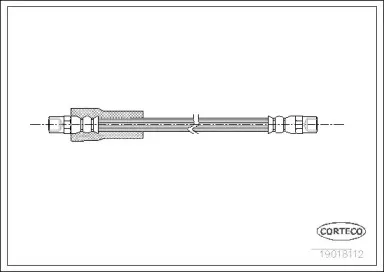 19018112 CORTECO Тормозной шланг