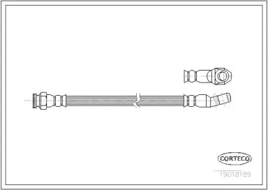 19018189 CORTECO Тормозной шланг