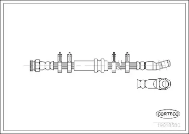 19018580 CORTECO Тормозной шланг
