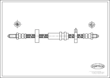 19018591 CORTECO Тормозной шланг