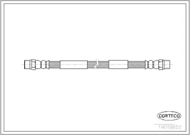 19018652 CORTECO Тормозной шланг