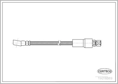 19018869 CORTECO Тормозной шланг