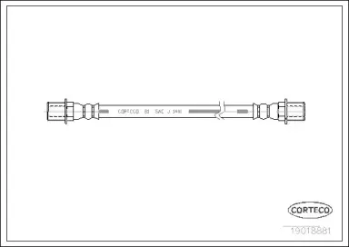 19018881 CORTECO Тормозной шланг