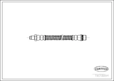 19018894 CORTECO Тормозной шланг