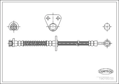 19018938 CORTECO Тормозной шланг