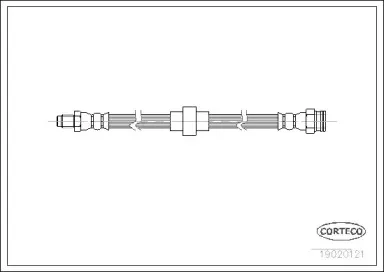19020121 CORTECO Тормозной шланг