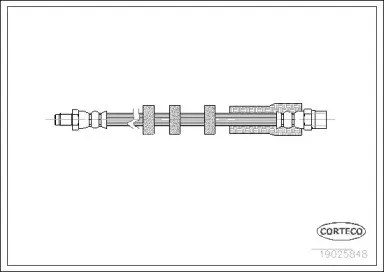 19025848 CORTECO Тормозной шланг