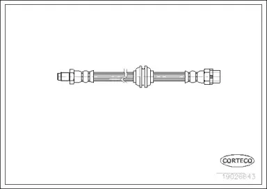 19026643 CORTECO Тормозной шланг