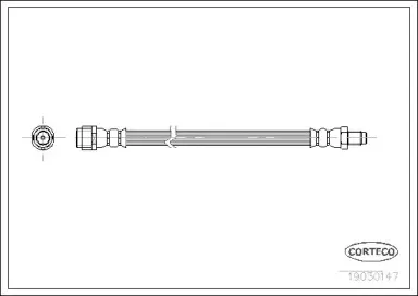 19030147 CORTECO Тормозной шланг