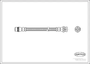 19030300 CORTECO Тормозной шланг