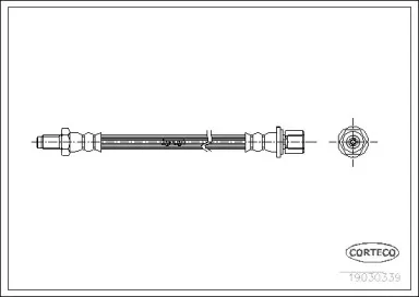 19030339 CORTECO Тормозной шланг